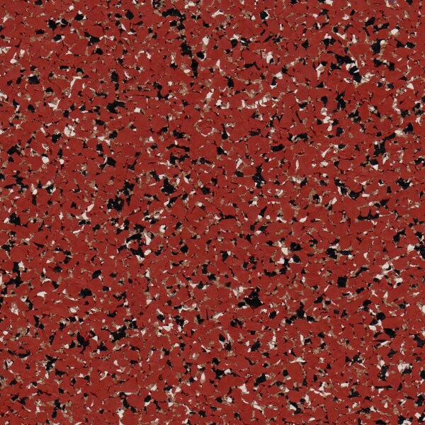 Red rubber cork floor tile